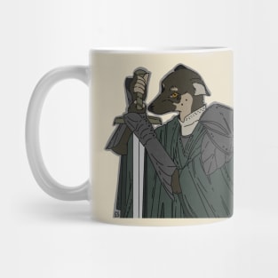 Furry Dog Knight Mug